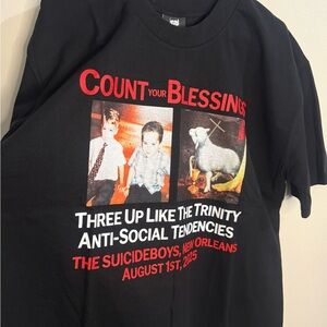 The Suicideboys 'Count Your Blessings' Black Graphic Kids Tee